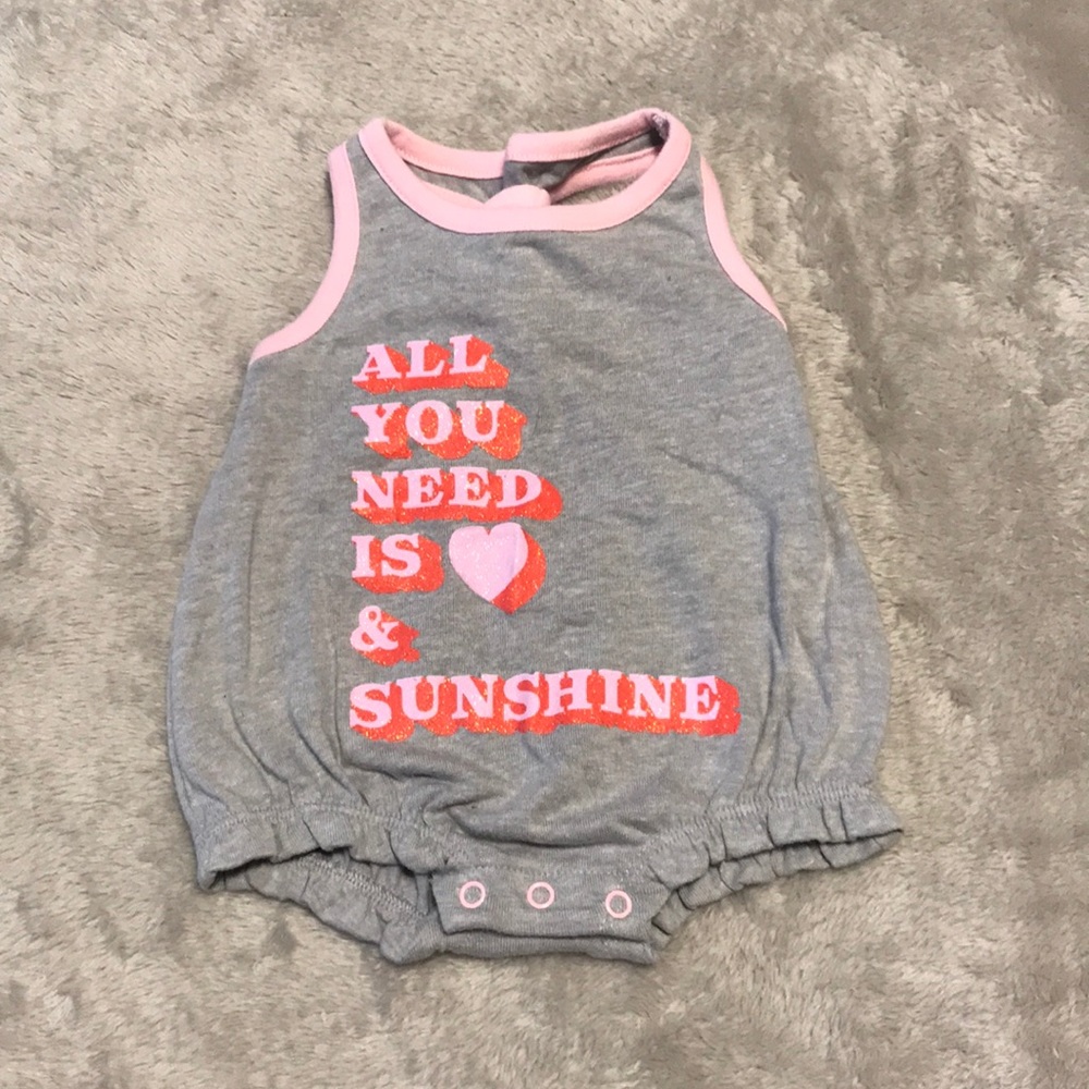 Cute grey romper